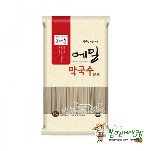 봉평메밀팜,봉평촌 메밀막국수(중면) 1.2kg